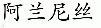 Chinese Name for Alanis 