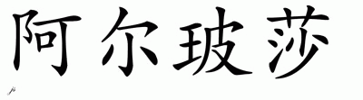 Chinese Name for Albertha 
