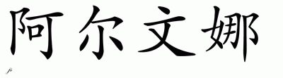 Chinese Name for Alvina 