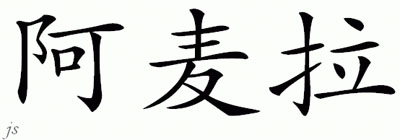 Chinese Name for Amera 