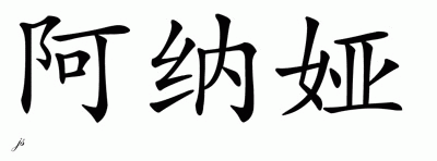 Chinese Name for Anaya 
