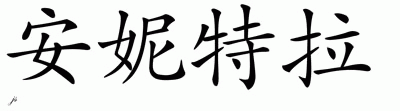 Chinese Name for Anitra 