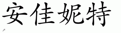 Chinese Name for Anjanette 