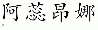 Chinese Name for Arionna 