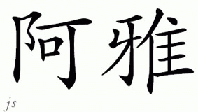 Chinese Name for Arya 