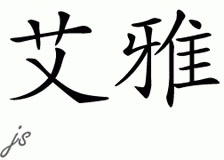 Chinese Name for Aya 