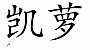 Chinese Name for Cara 