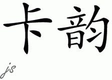 Chinese Name for Careen 