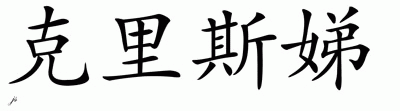 Chinese Name for Christy 