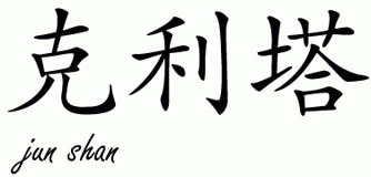 Chinese Name for Cleta 
