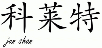 Chinese Name for Colette 