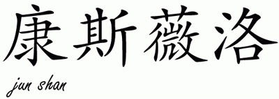 Chinese Name for Consuelo 