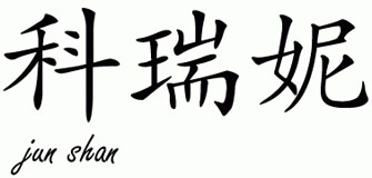 Chinese Name for Corene 