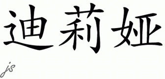 Chinese Name for Delia 