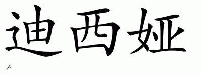 Chinese Name for Dishia 