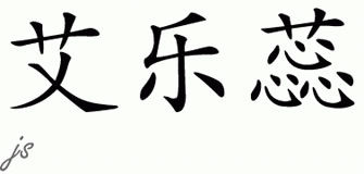 Chinese Name for Eleri 