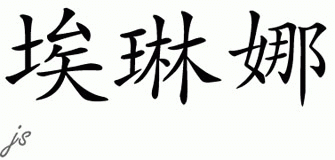 Chinese Name for Elina 