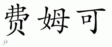 Chinese Name for Femke 