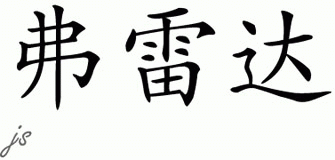 Chinese Name for Freda 