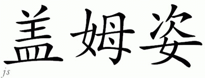 Chinese Name for Gamze 