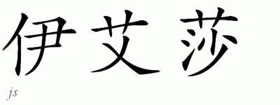 Chinese Name for Iesha 
