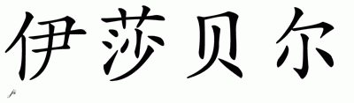 Chinese Name for Isabel 