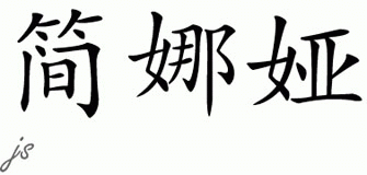 Chinese Name for Janaya 