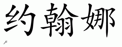 Chinese Name for Johana 