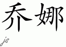 Chinese Name for Jonna 