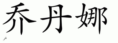 Chinese Name for Jordana 