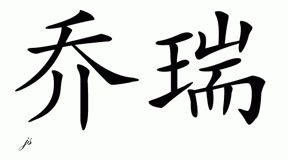 Chinese Name for Jori 