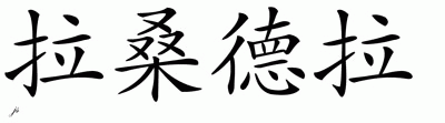 Chinese Name for Lasondra 