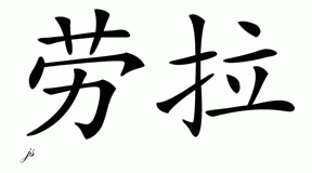 Chinese Name for Laura 