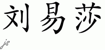 Chinese Name for Lewissa 
