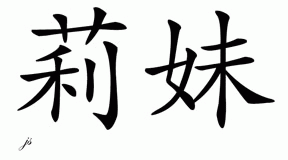 Chinese Name for Limei 
