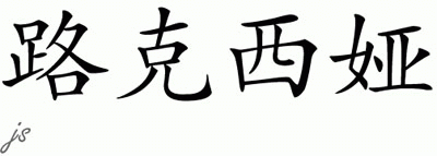 Chinese Name for Lucrecia 