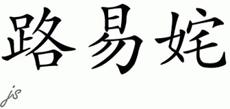 Chinese Name for Luiza 