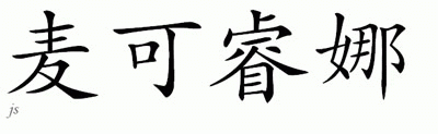 Chinese Name for Macarena 