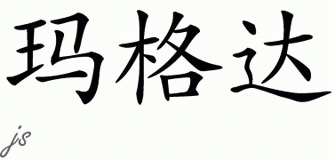 Chinese Name for Magda 