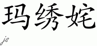 Chinese Name for Mahfuza 