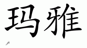 Chinese Name for Maia 