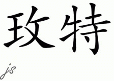 Chinese Name for Maite 