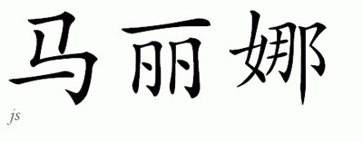 Chinese Name for Malina 