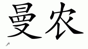 Chinese Name for Manon 
