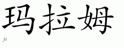 Chinese Name for Maram 