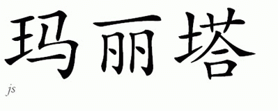Chinese Name for Marita 