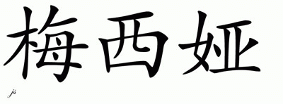 Chinese Name for Maysia 