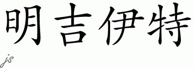 Chinese Name for Mingeeater 