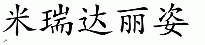 Chinese Name for Mirindaliz 