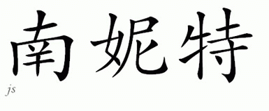 Chinese Name for Nannette 